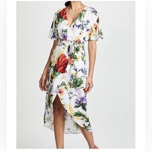Alice + Olivia floral wrap dress | size 10